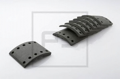 PE AUTOMOTIVE 08617510a -  Комплект тормозных башмаков, барабанные тормоза